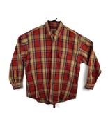 Vintage Woolrich Long Sleeve Rust Plaid Button Up Brown Men&#39;s Size XL Ou... - £23.42 GBP