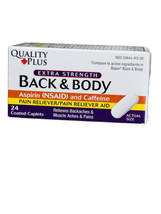 Quality Plus Back And Body 24 Coated Caplets. - $4.83