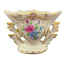 Vintage Wesley China Hand Painted Porcelain Wedding Vase - £18.61 GBP