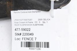 Rear Suspension Subframe Crossmember Fits 00-05 CELICA 71206 image 12
