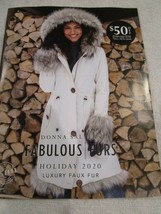 Donna Salyers Fabulous Furs Catalog Holiday 2020 Finest Luxury Faux Furs New - £7.98 GBP