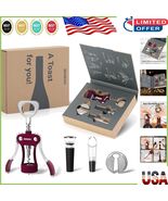 Elegant Wine Opener Gift Set - Premium Corkscrew with Aerator and Vacuum... - $1,107.60 MXN