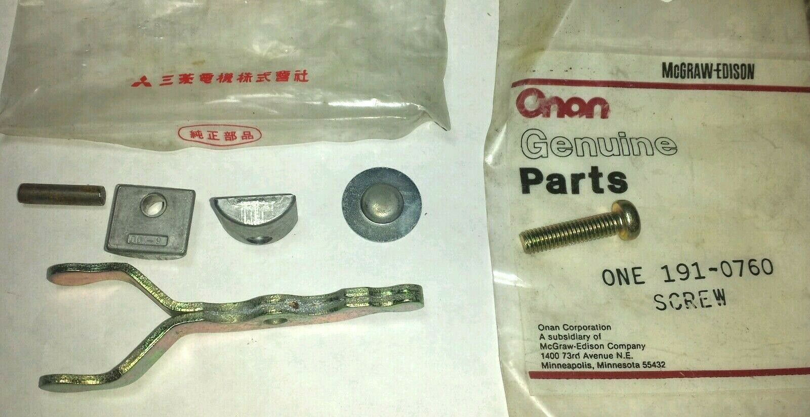 191-0749 ONAN LEVER &amp; 191-0760 SCREW FITS  191-0734 &amp; 191-0790 STARTER NOS - $6.14