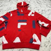 Fila Red All Over Hoodie NWT - £54.27 GBP