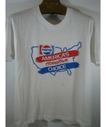 Vtg Pepsi Cola America&#39;s Hometown Choice Soft Thin T Shirt Large L Scree... - $39.67 CAD