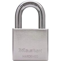 Master Lock 532dpf Solid Steel Body Padlock, 2&quot;, Chrome Plated - $41.50 CAD