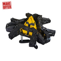 Ha&#39;tak Spaceship / Mothership Model with Stand and Interior Details 2126 Pieces - £195.46 GBP