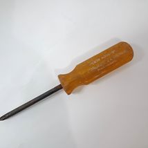 Vintage Irwin 4000-3 3" Screwdriver Philips head yellow handle made in U... - $14.00
