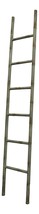 Rustic Farmhouse Decorative Storage Leaning Heavily Distressed Metal Ladder - £134.28 GBP