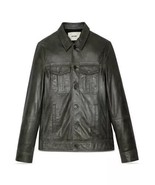 Zadig &amp; Voltaire Lasso Leather Jacket In Moss Soft Leather $798, Sz M, NWT! - $371.24