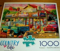 Jigsaw Puzzle 1000 Pieces Country General Store Vintage Pick Up Trucks Complete - £11.07 GBP
