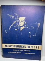 1970 Navy  Military Requirements Training For Po 1-C Course 10057-C Signed - $23.36