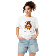 Unisex Organic Mid-Light T-Shirt – Happy Turkey Day (White) - $49.99