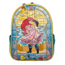 Loungefly Disney Little Mermaid Ariel &amp; Eric Stained Glass Mini Backpack - €108,04 EUR