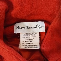 Harve Benard Sport Women’s Orange Wool/Cashmere Blend Jacket Coat Size 6 image 3