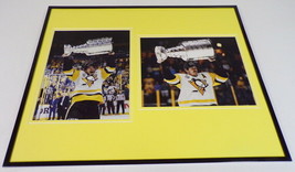 Sidney Crosby &amp; Evgeni Malkin Stanley Cup Penguins Framed 16x20 Photo Display - £61.15 GBP