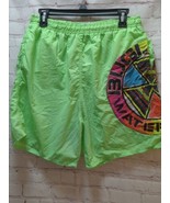 Bugle Boy Swimwear vintage swim short trunks men L neon green colors FLA... - $15.58