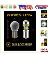Pack of 2 Super Bright 1156 LED Replacement Bulbs - 400% Brighter, 5.5W - $47.54 CAD