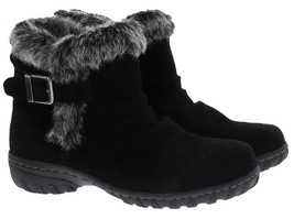Khombu Lindsay Women&#39;s All Weather Black or Brown Suede Leather Winter Boots  - £13.54 GBP+