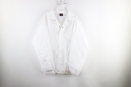 NOS Vintage 90s Streetwear Mens Size 2XL Blank Coach Coaches Jacket White USA - £47.38 GBP