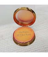 Vintage Helena Rubinstein Gold Metal Blush Compact Rouge w Mirror Rose T... - $58.19