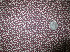 3043. Tiny Floral Apparel, Craft, Quilting Cotton Fabric - 44&quot; X 3 7/8 Yds. - £14.33 GBP