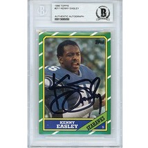 Kenny Easley Seattle Seahawks Auto 1986 Topps Signed On-Card Beckett Slab - £78.93 GBP