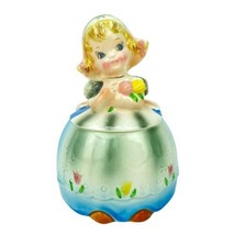 Vintage Lefton Dutch Girl Sugar Bowl Ceramic Decorative Art Pottery 2697 - £31.17 GBP