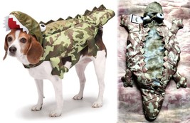 Dog ALLIGATOR Costume-Zack &amp; Zoey Camo Gator Plush Pet Halloween X-Large XL New - £26.03 GBP