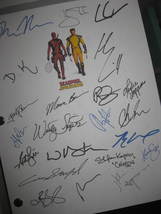 Deadpool &amp; Wolverine Signed Movie Film Transcript Script X22 autographs Ryan Rey - £15.76 GBP