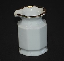 Old Vintage Royal Sealy Porcelain Milk Creamer White w Gold Trim 35/2 Japan - $12.86