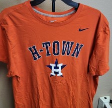 Houston Astros T-Shirt Men&#39;s Fanatics  Hometown Tri-Blend Heathered Orange - £7.50 GBP