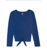 French Toast Girls Little Long Sleeve Tie Front Top - $16.20