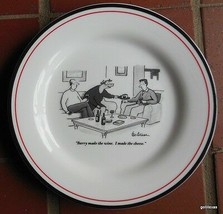 Wine Snobs Cartoons from the New Yorker Snack Plate 8&quot; Restoration Hardware B - £10.25 GBP