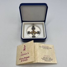 Jehoshua Vintage Religious Catholic Pendant Jerusalem Cross Vatican Gold... - $120.00