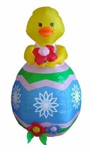 4 FOOT Easter Inflatable Baby Chick Egg Flower Lawn Spring Outdoor Decoration - £39.07 GBP