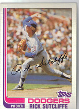 1982 Topps Baseball Card - Rick Sutcliffe LA Dodgers #609 - £1.54 GBP