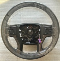 OEM factory original black heated synthesis steering wheel for some 2019+ Chevy - £92.00 GBP