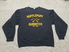 Jerzees Hufflepuff Quidditch Team Keeper Est 1092 L Sweatshirt Jumper Vi... - $11.74