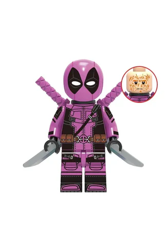 Pink Deadpool Minifigure fast and tracking shipping - $17.37