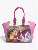 Loungefly Disney Beauty And The Beast Holiday Fireplace Satchel Bag New - £47.31 GBP