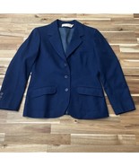 Vintage Pendleton 100% Pure Virgin Wool Women’s Navy Blazer Blue Size 12... - £17.85 GBP