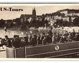 US Tours Vintage Old Postcard Tramways of Basle Switzerland Military Lea... - £3.13 GBP