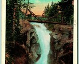 Chasm Falls Foot Bridge Fall River Road Estes Park Colorado WB Postcard G8 - $3.51