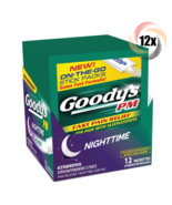 Full Box 12x Packs Goody&#39;s PM Pain Relief Nighttime Sleep Powder - 6 Sti... - £23.80 GBP