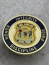 Delaware State Police Honor Integrity Pride Discipline Challenge Coin  - £53.75 GBP