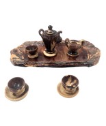 Small Tea set for Fairy Garden or Doll House 9 piece set - $14.03