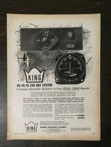 Vintage 1961 KR-40 KI-400 King Airplane Navigation System Full Page Orig... - $6.64