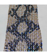 Python Print Showgirl Elaphe Snake Skin Snakeskin Leather Metallic Dots ... - $21.96