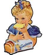 Sunbeam Bread Girl Plasma Cut Metal Sign - £39.27 GBP